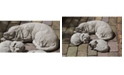 Campania International Reclining Dog Garden Statue